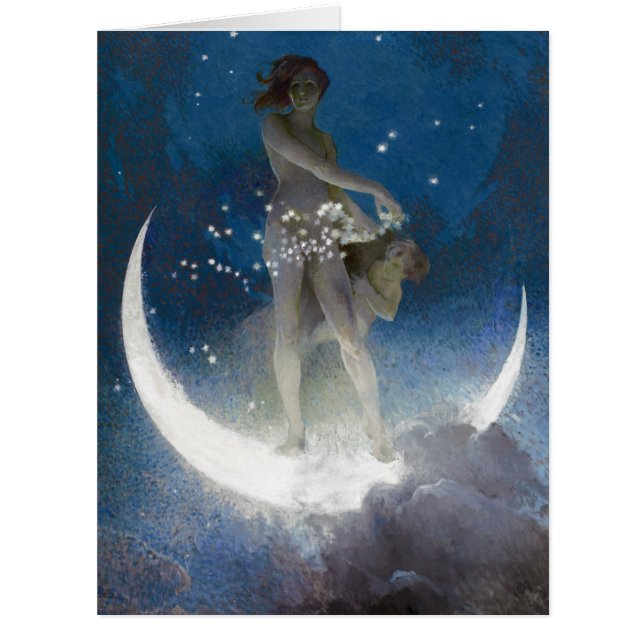 夜の星を散らすルナ女神 (正面)