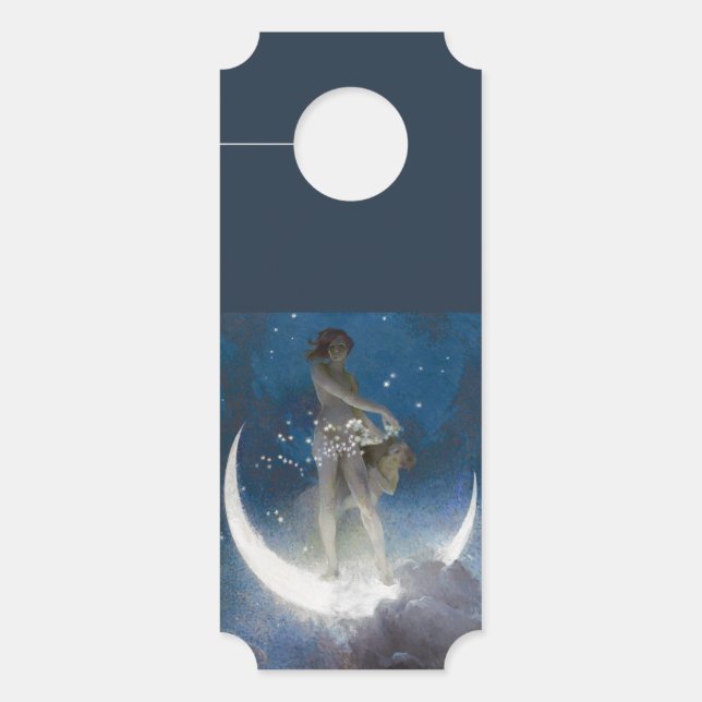夜の星を散らすルナ女神 ドアノブサイン (正面)