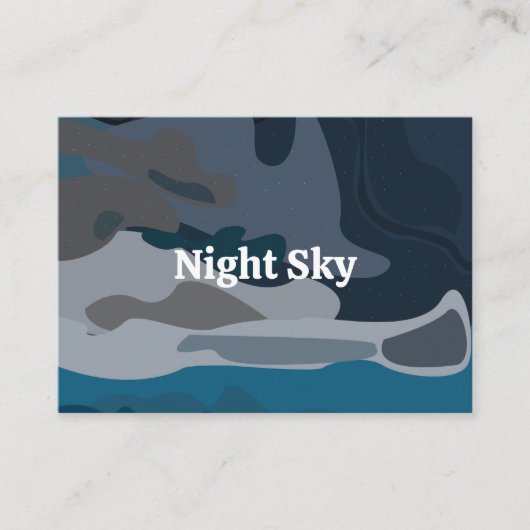 夜の星空 名刺 (正面)