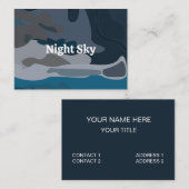 夜の星空 名刺 (正面/裏面)