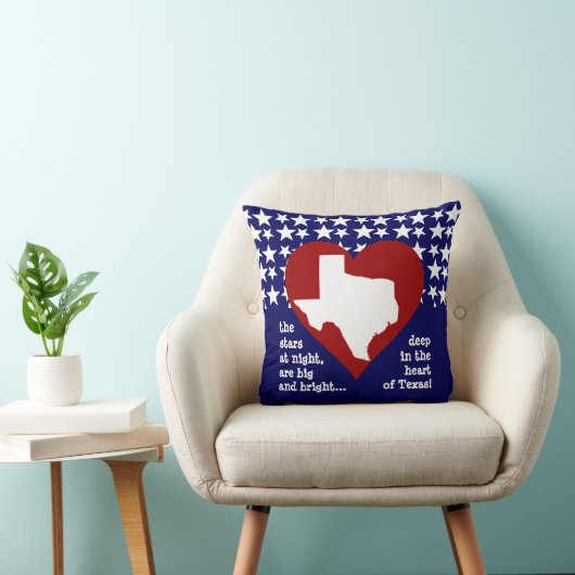 夜の星….テキサス州のハートの深い! クッション (椅子)