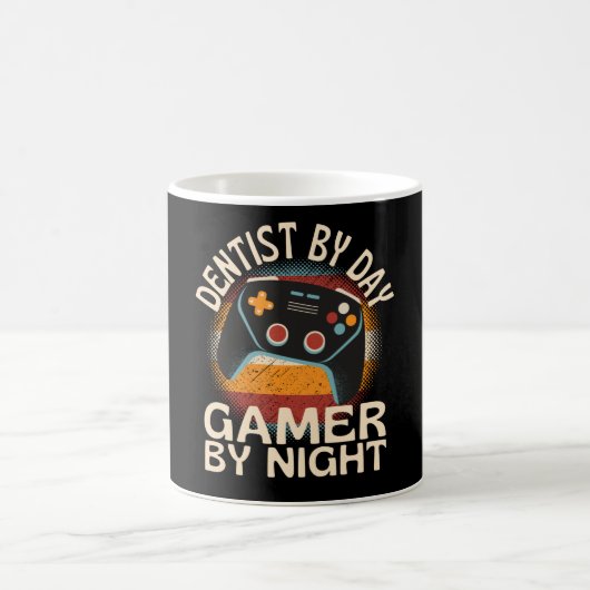 夜の昼間賭博師の歯科医 コーヒーマグカップ (中央)