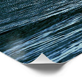 夜の曇り月海岸 ポスター (コーナー)