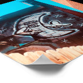 夜の月のサングラス ポスター (角)