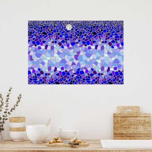 夜の月 ポスター (キッチン)