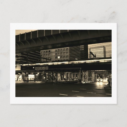 夜の東京 ポストカード (正面)