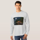 夜の森のキャビン Tシャツ (正面フル)