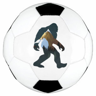 夜の森のビッグフット サッカーボール