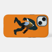 夜の森のビッグフット iPhone 15ケース (裏面横)