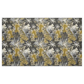 夜の森の中でキリン。 ファブリック (ファットクウォーター)