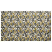 夜の森の中でキリン。 ファブリック (ヤード)