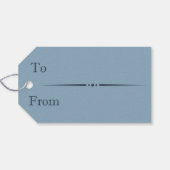 夜の森の冬の村 ギフトタグ (裏面横)