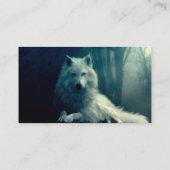 夜の森の白いオオカミ 名刺 (裏面)