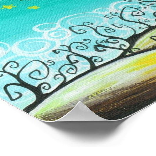 夜の森 ポスター (角)