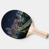 夜の橋が付いているマイアミ都市のスカイライン 卓球ラケット (横)
