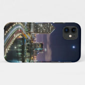 夜の橋が付いているマイアミ都市のスカイライン Case-Mate iPhoneケース (裏面(横))