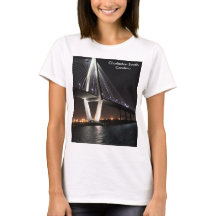 夜の橋、チャールストンSC、写真