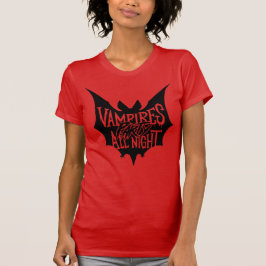 夜の歓楽：ヴァンパイアのハロウィンパーティ Tシャツ