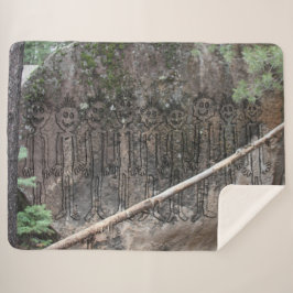 夜の歩くギグラーズペトログリフ シェルパブランケット