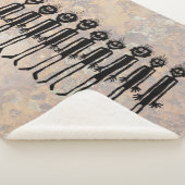 夜の歩くギグラーズペトログリフ シェルパブランケット (3/4)