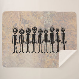 夜の歩くギグラーズペトログリフ シェルパブランケット