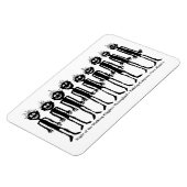 夜の歩くギグラーズペトログリフ マグネット (左側)