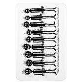 夜の歩くギグラーズペトログリフ マグネット (縦)