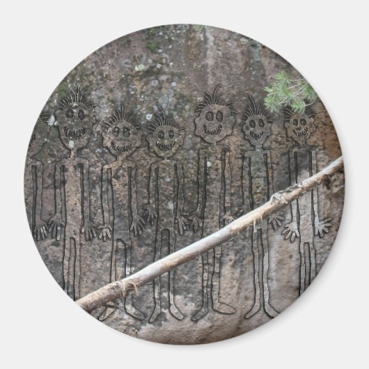 夜の歩くギグラーズペトログリフ マグネット (正面)