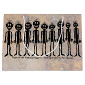 夜の歩くギグラーズペトログリフ ラージペーパーバッグ (正面)