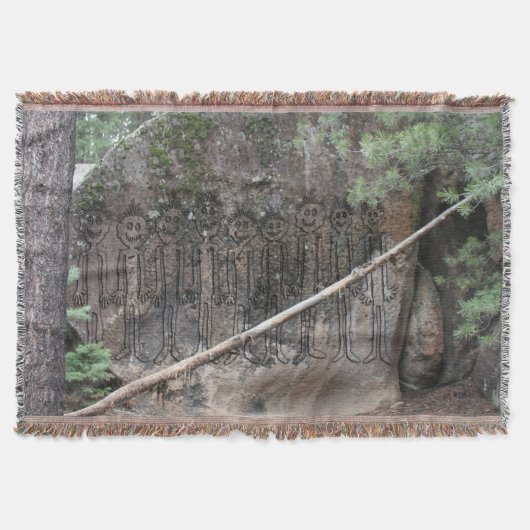 夜の歩くギグラー スローブランケット (正面)