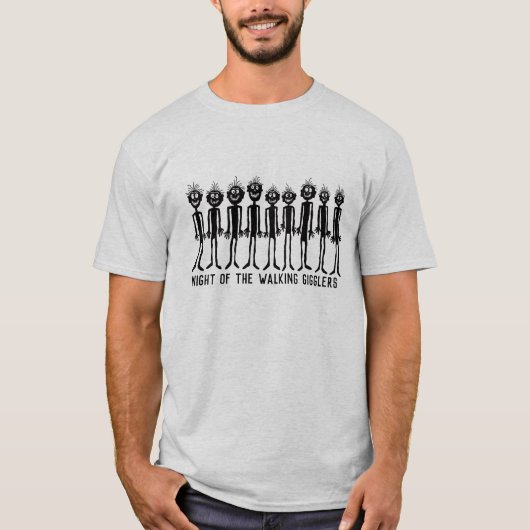 夜の歩くギグラー Tシャツ (正面)