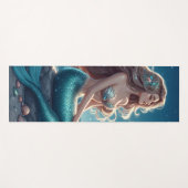 夜の浜辺の人魚 ヨガマット (正面(横))