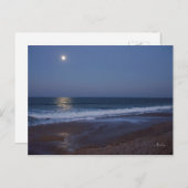夜の海のはがき ポストカード (正面/裏面)