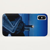 夜の海の壁上の灯台 Case-Mate iPhoneケース (裏面(横))