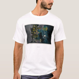 夜の海前部、海公園 Tシャツ