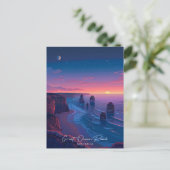 夜の海素晴らしロードオーストラリア旅行 ポストカード (スタンド正面)