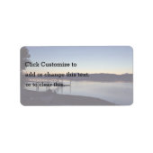 夜の湖で ラベル (正面)