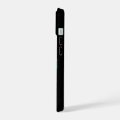 夜の湾岸、イルカの愛 iPhone 15ケース (左側面)