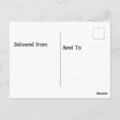 夜の満月の陸上のアメリカのアリゲーター ポストカード (裏面)