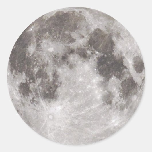 夜の満月 ラウンドシール (正面)