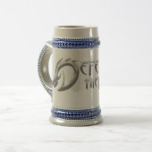 夜の滑らかなロゴスタインを守る ビールジョッキ (正面左)