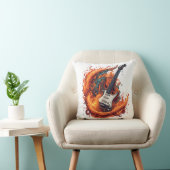 夜の激しいエレキギター クッション (椅子)