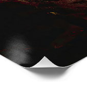 夜の火のコテージDebyのジョセフ・ライト ポスター (コーナー)