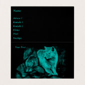 『夜の狼とカラス』 名刺 (内部フラット)