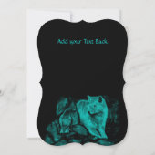 『夜の狼とカラス』 招待状 (裏面)