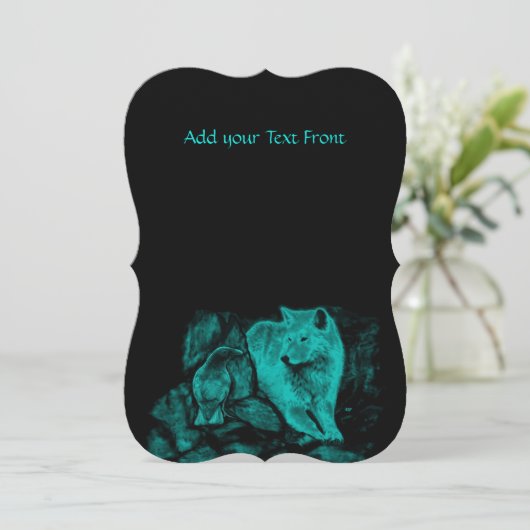 『夜の狼とカラス』 招待状 (スタンド正面)