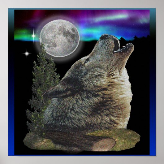 夜の狼のポスター ポスター (正面)