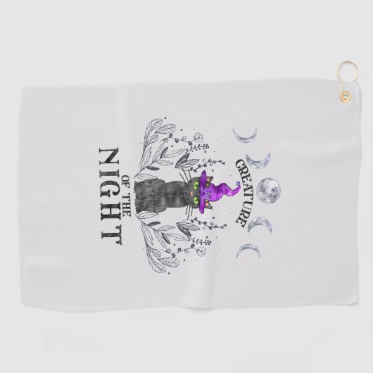 夜の生き物 ゴルフタオル (横)