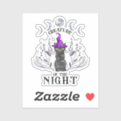 夜の生き物 シール (シート)