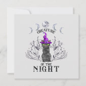 夜の生き物 - ハロウィンの黒猫 (正面)